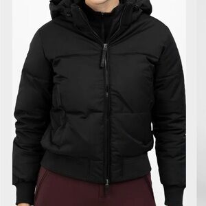 Women’s Maximilian Black Puffer Jacket-Stereo Puffer Jacket (Black)